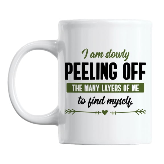 Quotes About Self Discovery White Ceramic Coffee & Tea Mug (11oz)