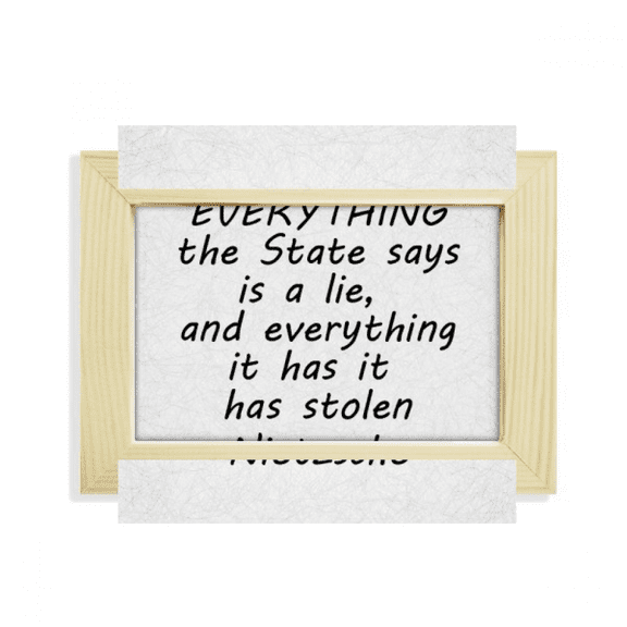 Quotes Lie Truth Desktop Decorate Photo Frame Picture Art Painting 5x7 inch