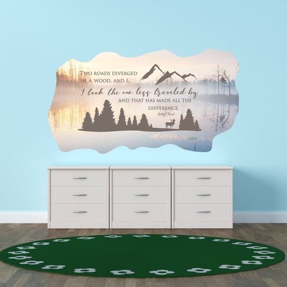 Quotes & Sayings Wall Decals for Boys Bedroom - Inspirational Quotes about Difficult Path Quote DIY & Creativity Boy Girl Bedroom Wall Sticker - Size: 30 In x 18 In