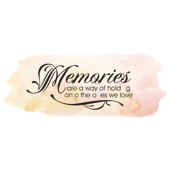 Quotes & Sayings Wall Decals for Children Bedroom - Inspirational Memorial Quote Memory DIY & Creativity Boy Girl Bedroom Wall Sticker - Size: 10 In x 4 In