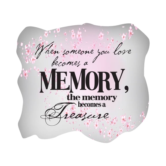 Quotes & Sayings Wall Decals for Children Bedroom - Memories are Treasure on Bloomy Background Memory DIY & Creativity Boy Girl Bedroom Wall Sticker - Size: 10 In x 9 In