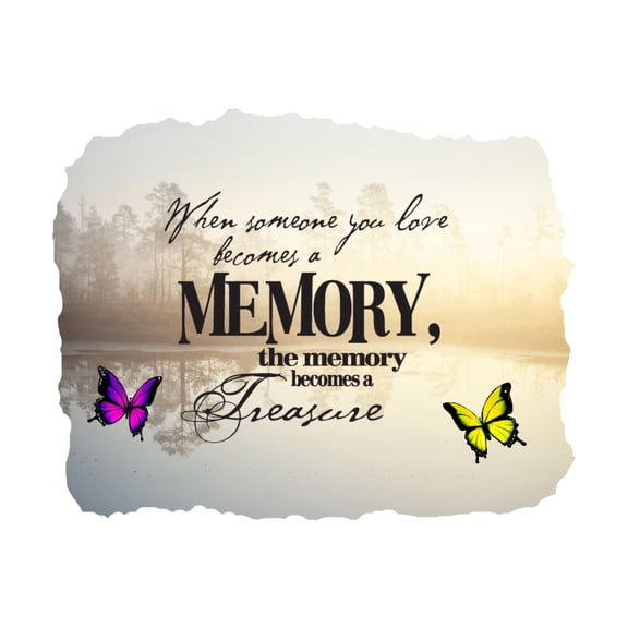 Quotes & Sayings Wall Decals for Children Bedroom - Memories becomes Treasure Memory DIY & Creativity Boy Girl Bedroom Wall Sticker - Size: 10 In x 8 In