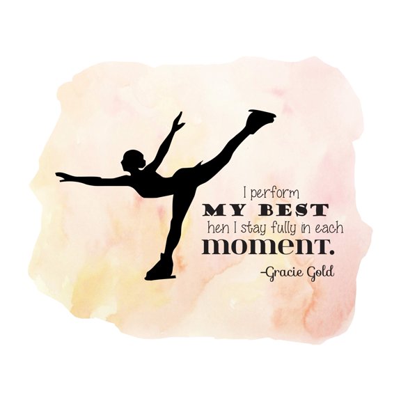 Quotes & Sayings Wall Decals for Girls Bedroom - Be Mindful of Everything You Do Quote Ice Skating DIY & Creativity Boy Girl Bedroom Wall Sticker - Size: 10 In x 8 In