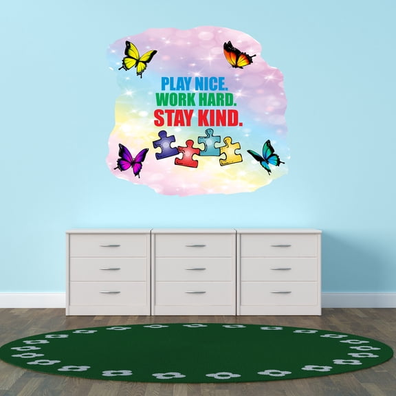 Quotes & Sayings Wall Decals for Students Classroom - Clasroom Rules Poster Classroom DIY & Creativity Boy Girl Bedroom Wall Sticker - Size: 20 In x 18 In