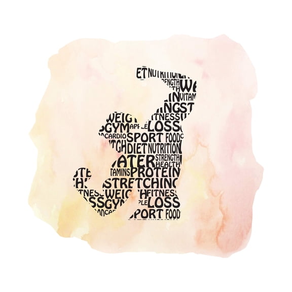 Quotes & Sayings Wall Decals for Adult Home - Health - Fitness- Fit Gym DIY & Creativity Boy Girl Bedroom Wall Sticker - Size: 10 In x 9 In