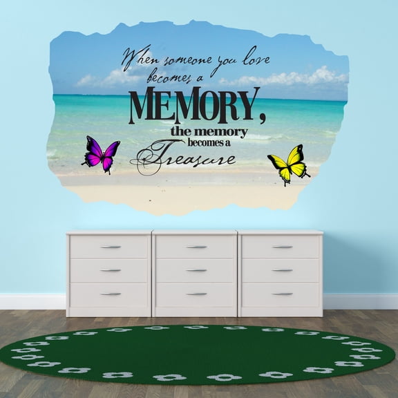 Quotes & Sayings Wall Decals for Children Bedroom - Motivational Quotation Memory DIY & Creativity Boy Girl Bedroom Wall Sticker - Size: 10 In x 6 In