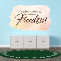 Quotes & Sayings Wall Decals for Family Living Room - Animal Independence Horse DIY & Creativity Boy Girl Bedroom Wall Sticker - Size: 10 In x 6 In
