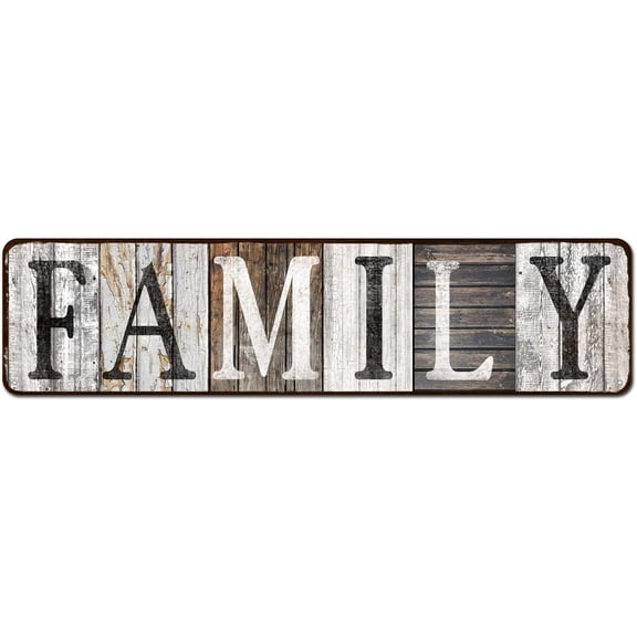 Quotes Wall Art Decor, Family Decorative Signs Inspirational Motto Grey Wall Decor 4"x16"