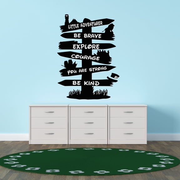 Quotes/sayings Wall Decals for Boy's Bedroom - Multiple Direction Quotes Signs Wall Sticker Decal With Easy Installation Instructions Kid's Bedroom Decal Wall Sticker - Size: 14 In x 20 In