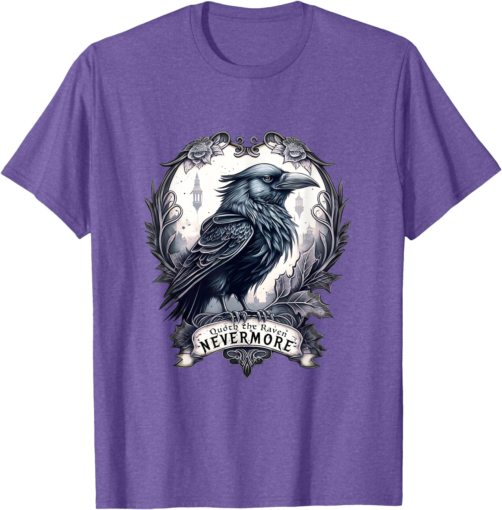 Quoth The Raven Nevermore by Edgar Allan Poe Softstyle Unisex T-Shirt ...