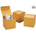 thumbnail image 1 of Quotidian 20ct Glitter Gift Boxes with Lids 3x3x3 inch - Vintage Pearlescent Paper Favor Boxes for Crafting Candy Cookie Cupcake Wedding Birthday Holiday Baby Shower (Gold), 1 of 1