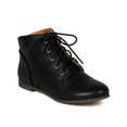 thumbnail image 1 of Qupid BC50 Women Leatherette Round Toe Lace Up Ankle Bootie, 1 of 5