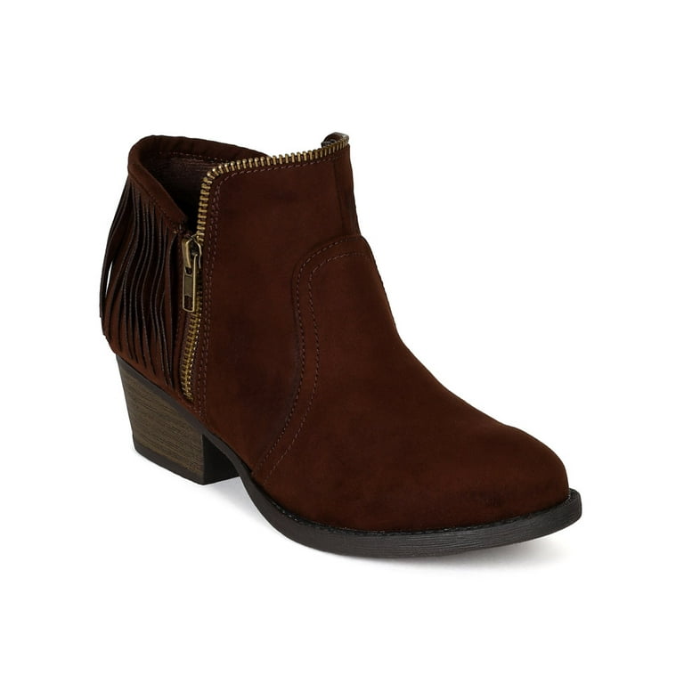 Qupid fringe booties hot sale