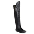 thumbnail image 1 of Qupid BH22 Women Leatherette Fabric Pointy Toe Thigh High Flat Riding Boot, 1 of 6