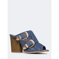 thumbnail image 1 of Qupid Barnes-80 - Blue Denim PU 8.5, 1 of 5