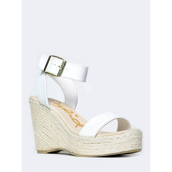 Qupid Deb-03 - White PU 6.5