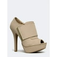 thumbnail image 1 of Qupid Gaze-437 - Beige Nubuck PU 8.5, 1 of 5