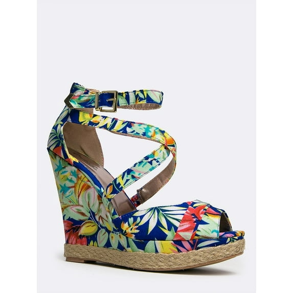 Qupid Glory-69 - Cobalt Blue Multi 10