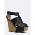 thumbnail image 1 of Qupid Kendall-18 - Black PU 5.5, 1 of 5