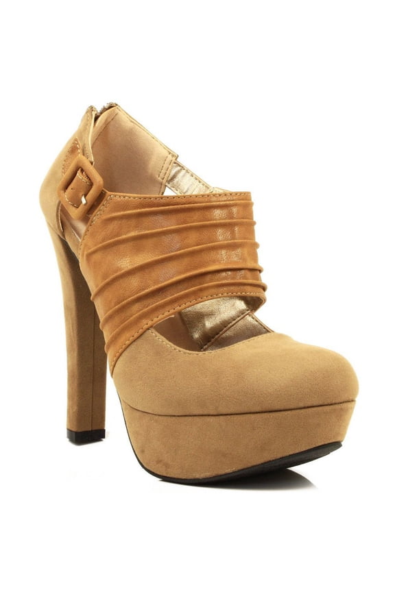 Marc-26 Almond Toe Cut out Pumps