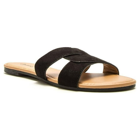 Qupid One Band Slide Sandal