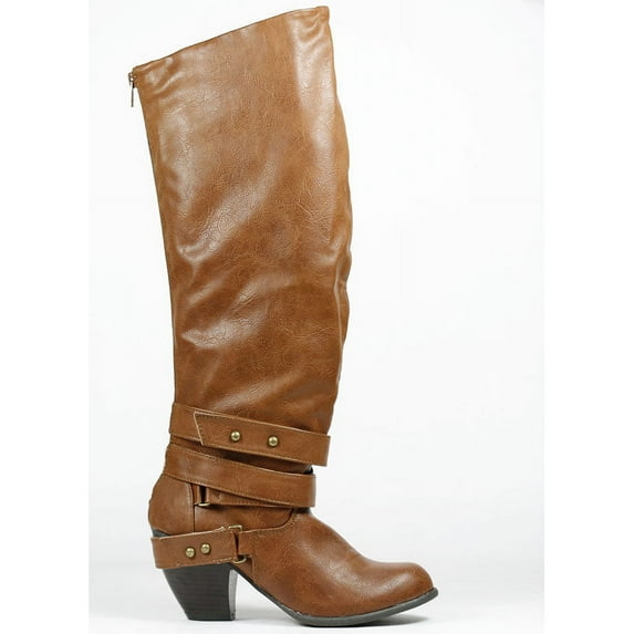 Qupid Priority-32 Strappy Knee High Boot