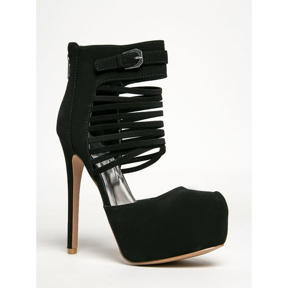Qupid Ravish-72 - Black Nubuck PU 9