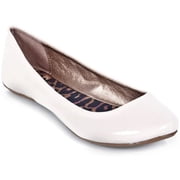 Qupid THESIS-92 Classic Round Toe Patent Slip On Basic Comfortable Flat Shoe