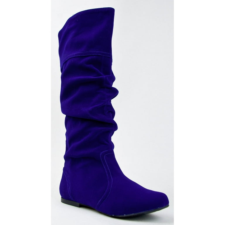 Qupid Women s Classic Slouchy Flat Boot Walmart