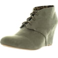 thumbnail image 1 of Qupid Women's Valley-01 Hidden Wedge Ankle Round Toe Lace Up Bootie, 1 of 4
