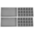 thumbnail image 1 of Hytrove Bead Sorting Tray Grey Plastic 2Pcs Girls Bracelet Design Board 1.5X20X35CM, 1 of 6