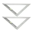 thumbnail image 1 of Quqiuxian 2pcs Measuring Ruler Drawing Triangle Rule Geometry Ruler Measure Ruler Measurement Tool, 1 of 6