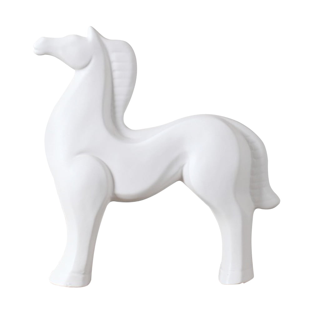 Quqiuxian Ceramic Horse Decor Living Room Horse Statue Office Horse ...