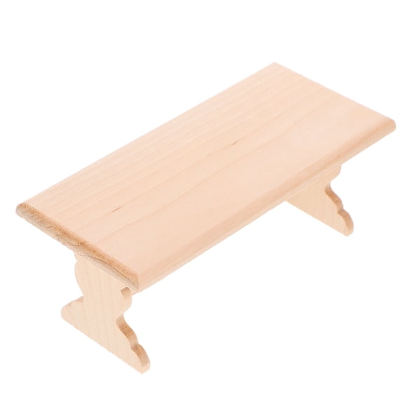 Quqiuxian Miniature Doll House Bench Mini Chair Model Mini Garden Bench Model Tiny Bench Furniture