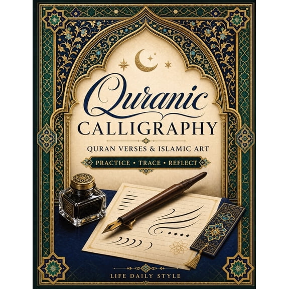Quranic Calligraphy: For Quran Verses & Islamic Art - Calligraphy Practice, Quran Tracing & Hand Lettering Ideal for Beg, (Paperback)