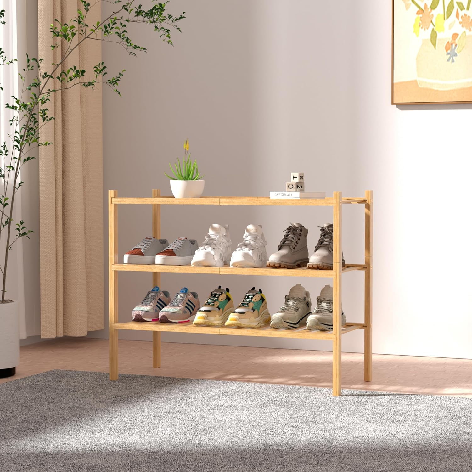 Better homes and gardens stackable shoe rack new arrivals