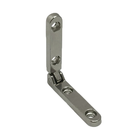 Quroko Zinc Alloy Jewelry Box Hinge, Mini Box Hinges for Storage Cabinets, Wine Boxes, Drawers and Dollhouses (Nickel White, 1pcs)