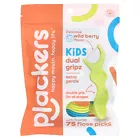Qurydeal Kid's Dual Gripz Floss Picks, Extra Gentle with Fluoride, Wild Berry, 75 Count