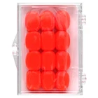 Qurydeal Soft Silicone Ear Plugs for Kids, Orange, 6 Pairs + Case