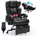 thumbnail image 1 of Qusaphy Big and Tall 800lbs Ergonomic Office Chair Heated massage chair, reclining high-back chair, Footrest & BIFMA Certified Heavy-Duty Support Black, 1 of 9