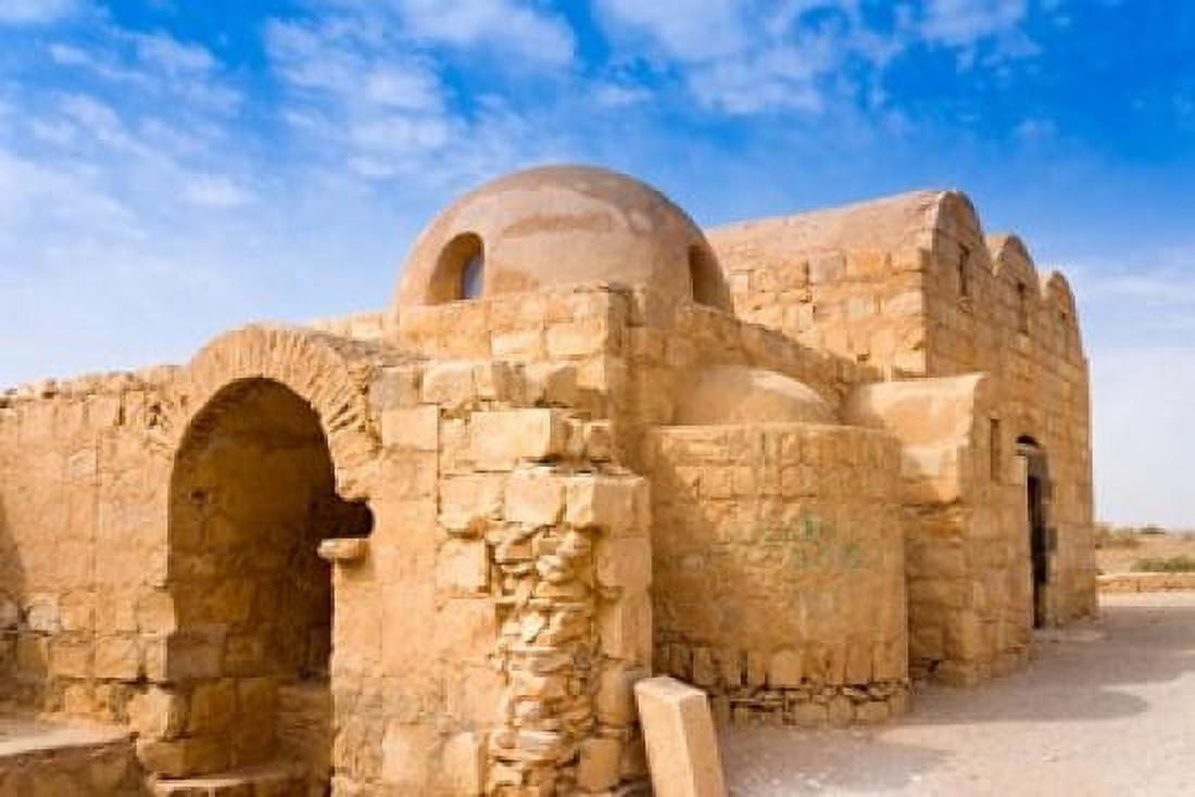 Qusayr Amra or Quseir Amra Hummayad Hunting Pavilion Jordan Canvas Art - Nico Tondini DanitaDelimont (22 x 15)