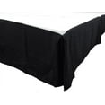 thumbnail image 1 of Qutain Linen Tailored Bed Skirt Dust Ruffle Solid Black Twin Size, 1 of 1