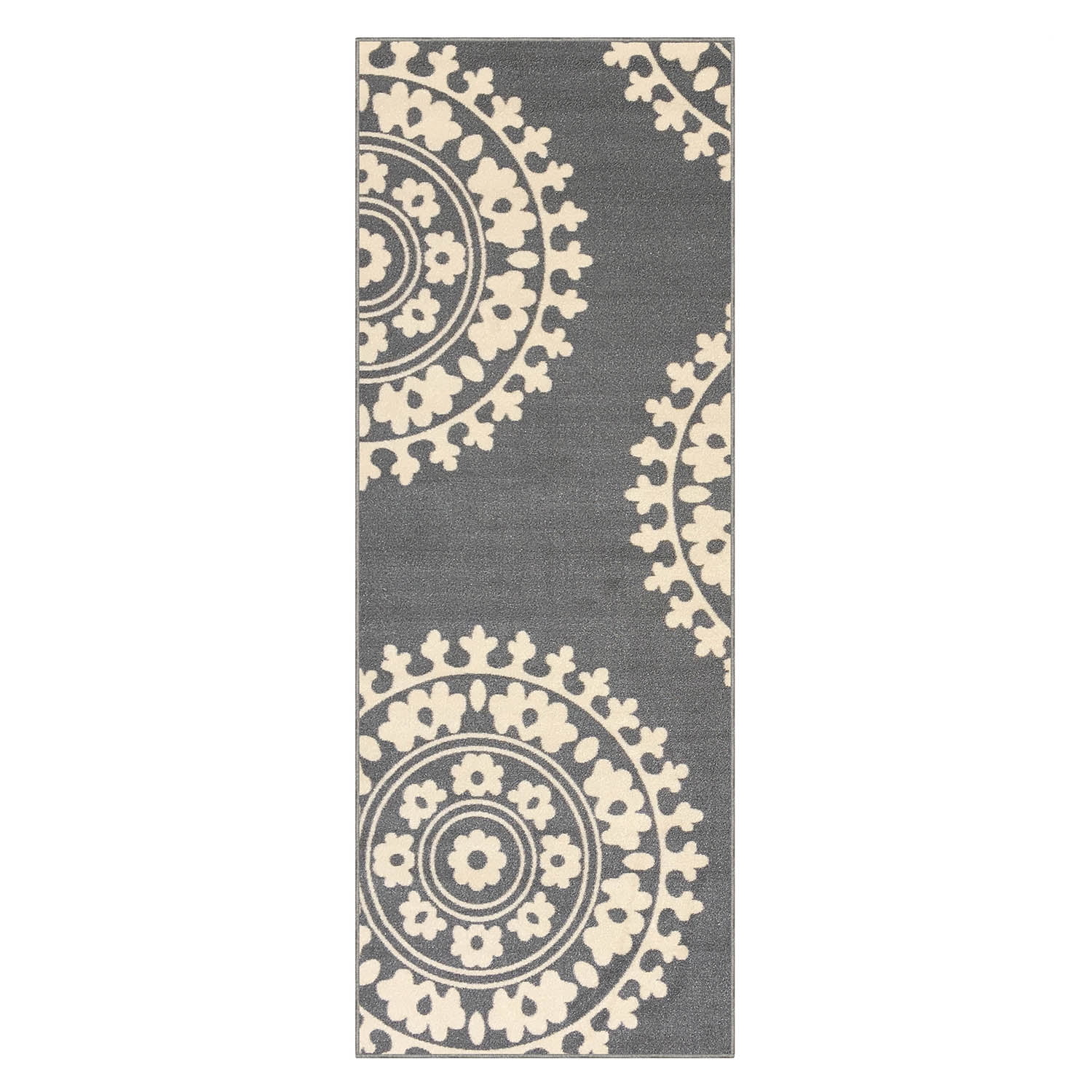  Runner Rug 2FT x 6FT, AYOHA Utility Carpet Runner for Entryway  Hallway Aisles Balcony Garages, Area Rugs with Non-Slip Rubber Backing,  Grey Strip (Available Custom Sizes) : Home & Kitchen