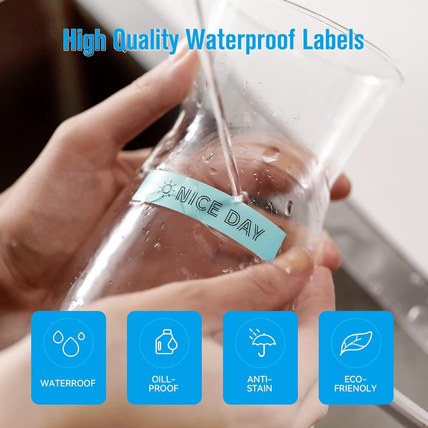 Qutie Label Maker Tape Suitable For Thermal Print Label Paper, 1 Roll 13Ft