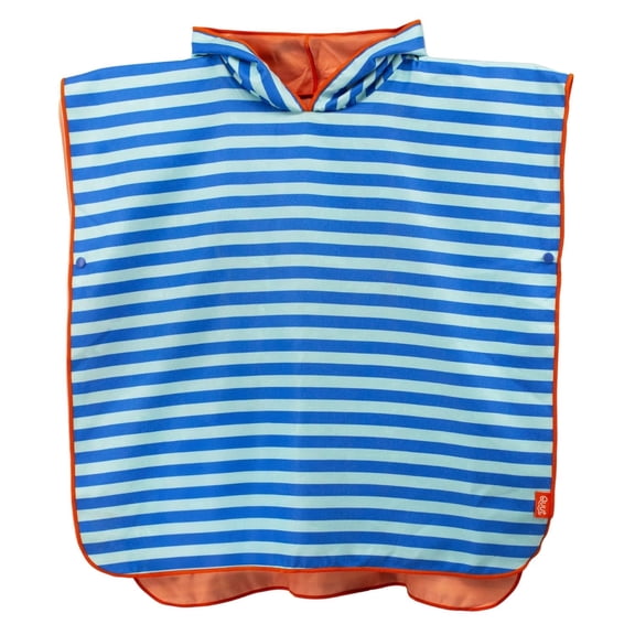 Quut Kids Poncho Towel, Toddlers, Quick Dry Microfiber Towel, Ocean, Age 1-6