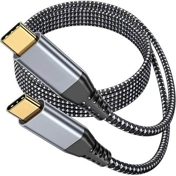 Quyaojz 1.8M USB C to USB C Display Cable, 4K Video Output, 20Gbps Data Transfer & 100W PD Charging, USB 3.2 Gen 2x2 Cord for MacBook, iPhone 16/15, Samsung S24, Type-C Portable Monitors