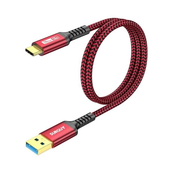 Quyaojz 10Gbps Android Auto USB Cable 2FT, 3A USB C 3.1 Gen2 Cable Data Transfer, USB C Cable Fast Charging Compatible with iPhone 16 15 Pro//Plus, Galaxy S24 S22 Ultra - Red