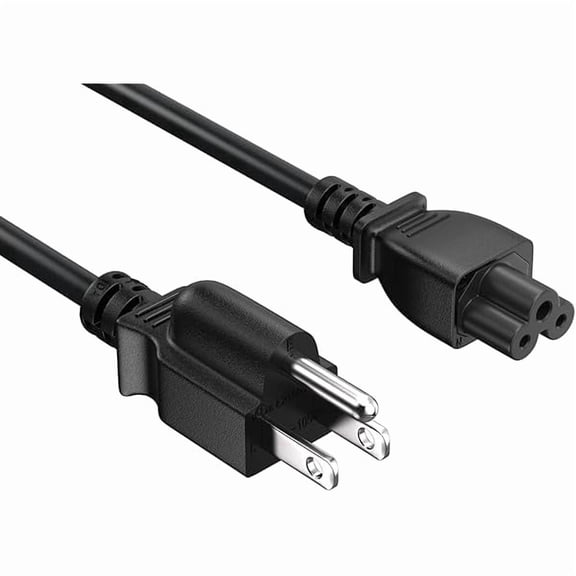 Quyaojz 6ft 18 AWG 3-Prong Mickey Mous Notebook AC Power Cord, 10A 125V, 18AWG, IEC320 C5 to NEMA 5-15P