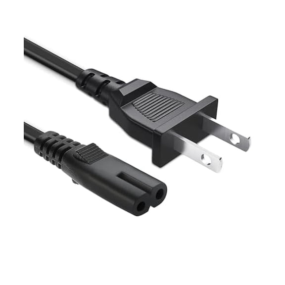 Quyaojz 13FT 2 Prong AC TV Power Cord for Samsung UN40 UN43 UN48 UN49 UN50 UN55 UN60 UN65 UN75 Series 4k Smart TV P/N 24" 32" 40" 43" 48" 49" 50" 55" 60" 65" 75" 85 inch C7 Charger Cable Replacement