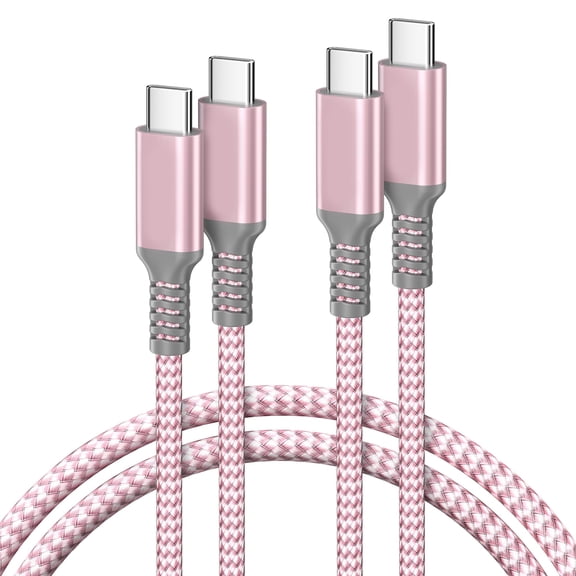 Quyaojz 2 - Pack 3M 60W USB C to USB C Power Delivery Fast - Charging Cable - for MacBook, iPad Pro/Air/Mini, Samsung Galaxy S25 - S26, Google Pixel 7